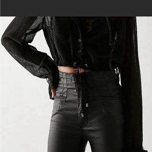 Free People Jayde Coated Jeans